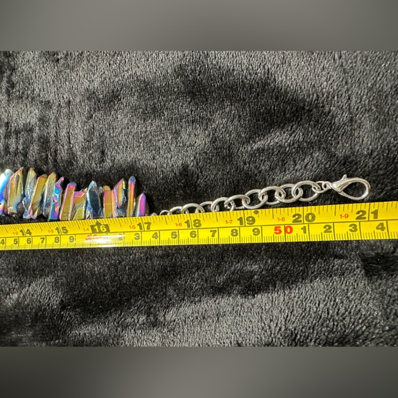 Titanium Quartz Covered Crystal Necklace - N w/o T - Picture 9 of 13